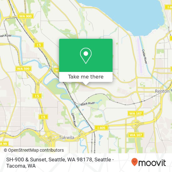 SH-900 & Sunset, Seattle, WA 98178 map