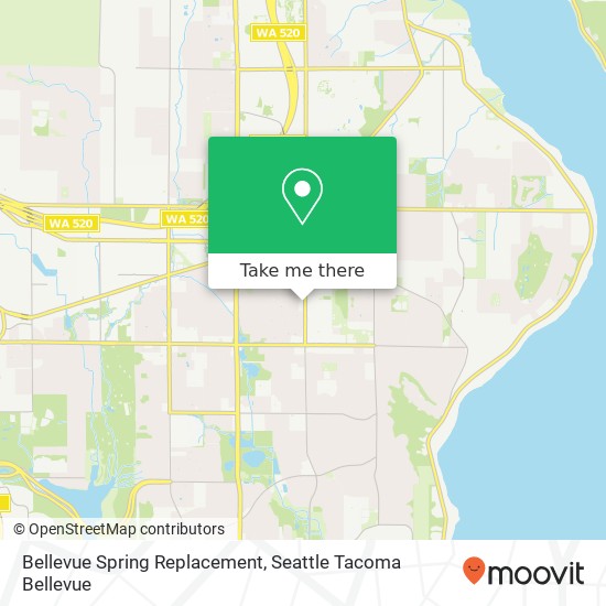Bellevue Spring Replacement, 1299 156th Ave NE map