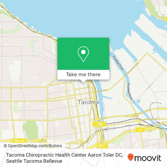 Mapa de Tacoma Chiropractic Health Center Aaron Toler DC, 744 Market St