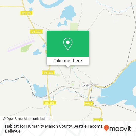 Mapa de Habitat for Humanity Mason County