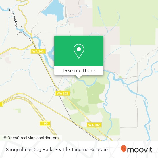 Snoqualmie Dog Park, Three Forks Natural Area Trail map