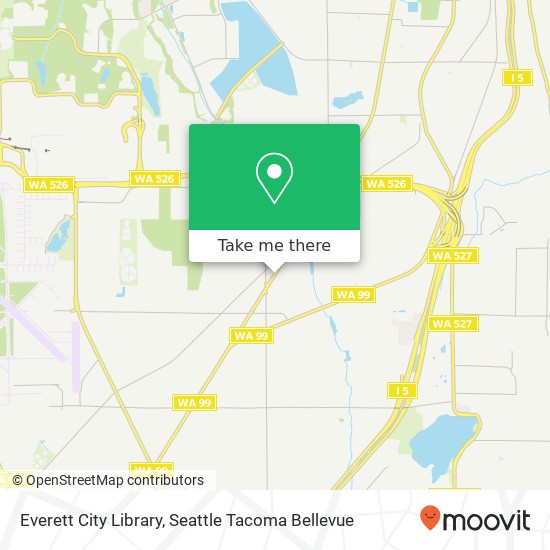 Everett City Library map