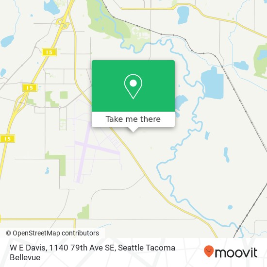 Mapa de W E Davis, 1140 79th Ave SE