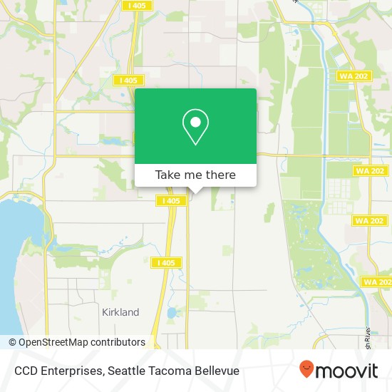 Mapa de CCD Enterprises, 11630 Slater Ave NE