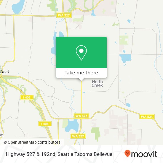 Highway 527 & 192nd, Bothell, WA 98012 map