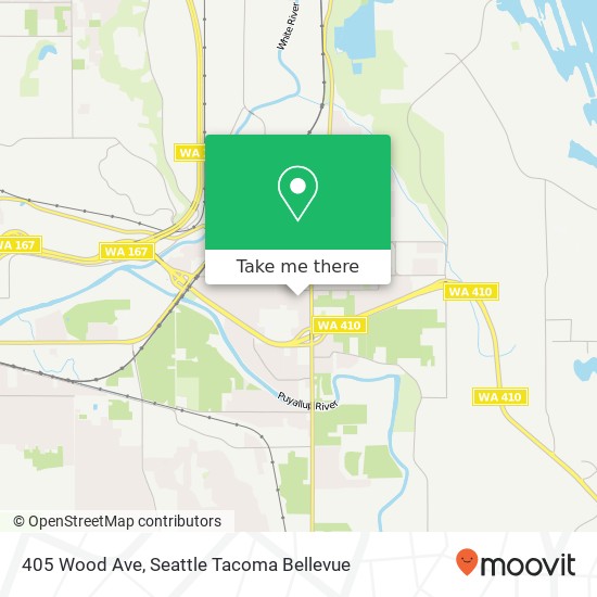 Mapa de 405 Wood Ave, Sumner, WA 98390