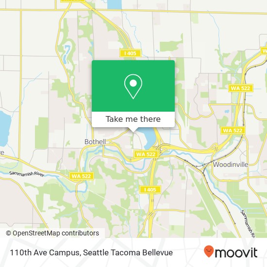 110th Ave Campus, Bothell, WA 98011 map