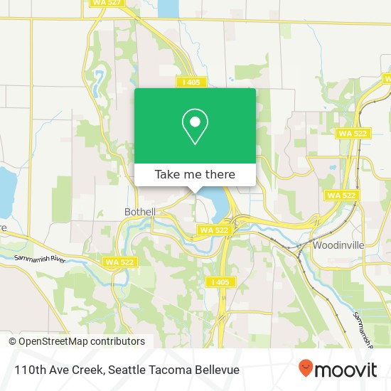 110th Ave Creek, Bothell, WA 98011 map