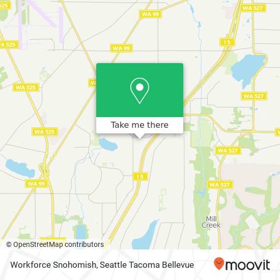 Mapa de Workforce Snohomish, 808 134th St SW