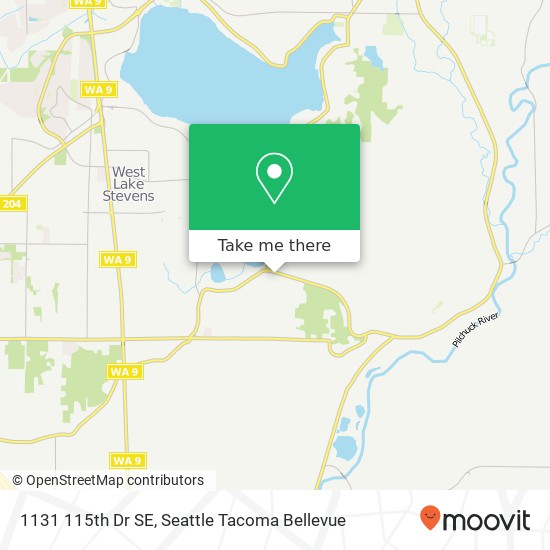 Mapa de 1131 115th Dr SE, Lake Stevens, WA 98258