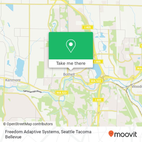 Freedom Adaptive Systems, 101st Ave NE map