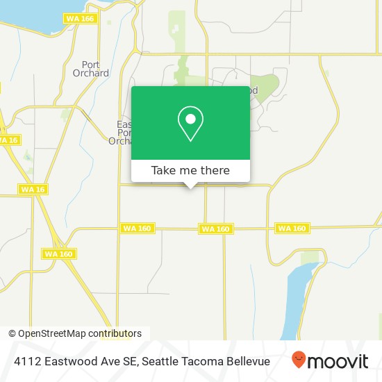 Mapa de 4112 Eastwood Ave SE, Port Orchard, WA 98366