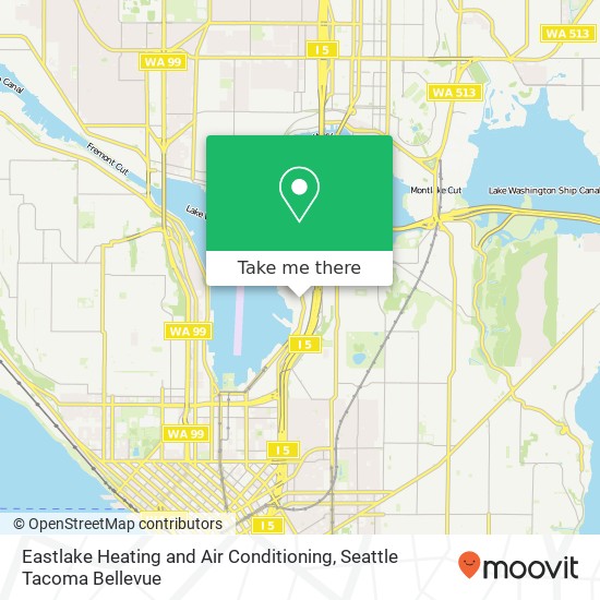 Eastlake Heating and Air Conditioning, 1823 Eastlake Ave E map