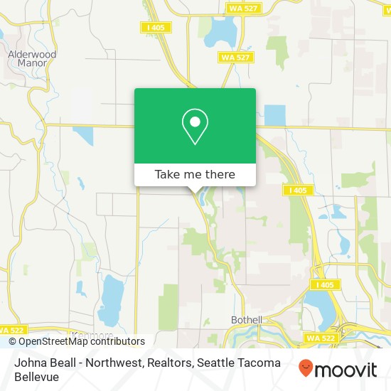 Mapa de Johna Beall - Northwest, Realtors, 24003 Bothell Everett Hwy