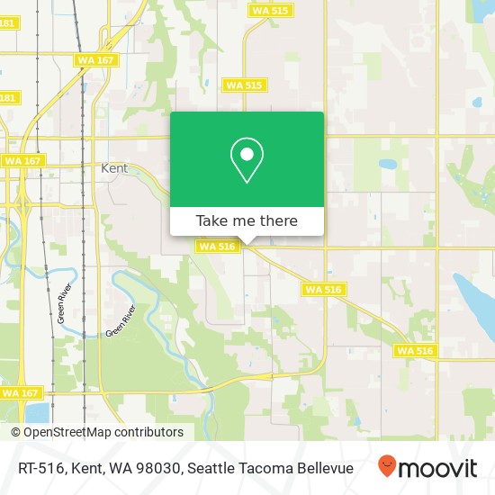 Mapa de RT-516, Kent, WA 98030