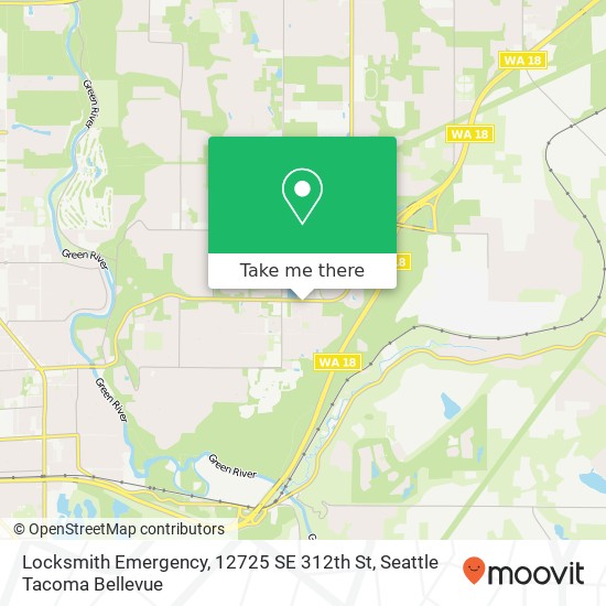 Locksmith Emergency, 12725 SE 312th St map