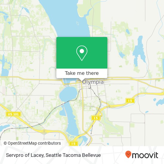 Servpro of Lacey, 4th Ave E map