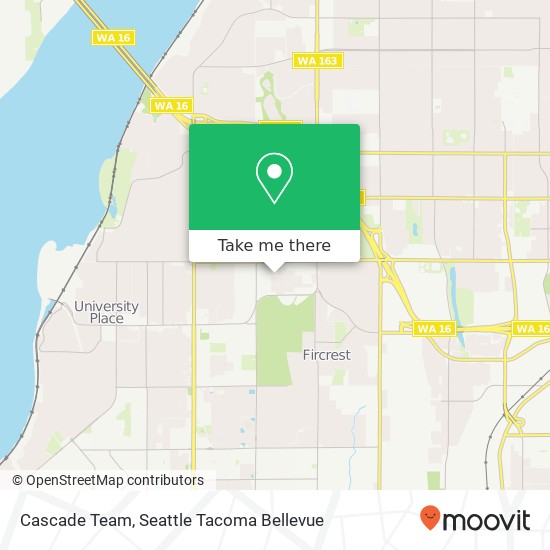 Cascade Team, 6412 20th St Ct W map