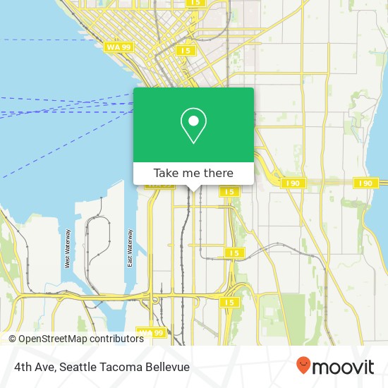 4th Ave, Seattle, WA 98134 map