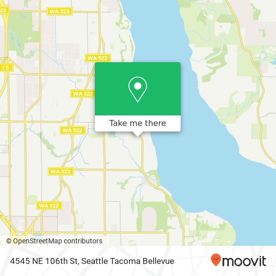 Mapa de 4545 NE 106th St, Seattle, WA 98125