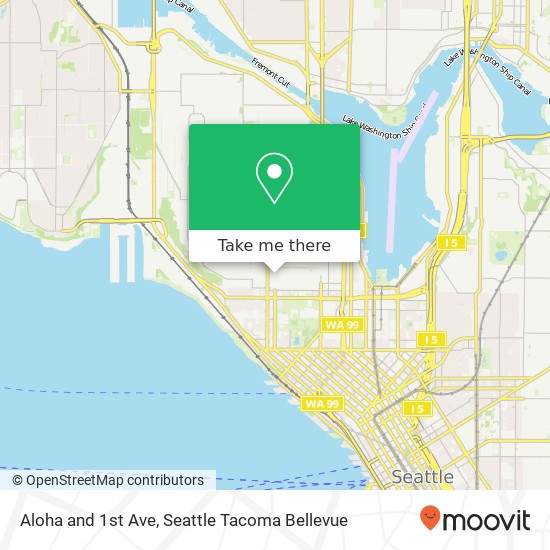 Aloha and 1st Ave, Seattle, WA 98109 map