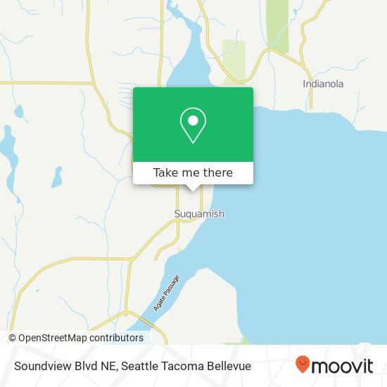 Mapa de Soundview Blvd NE, Suquamish, WA 98392