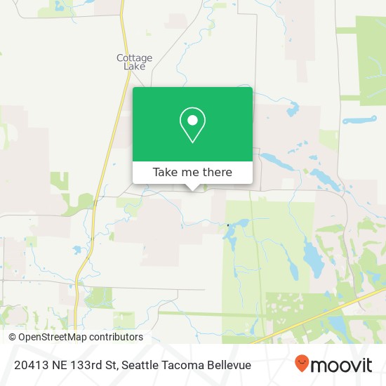 Mapa de 20413 NE 133rd St, Woodinville, WA 98077