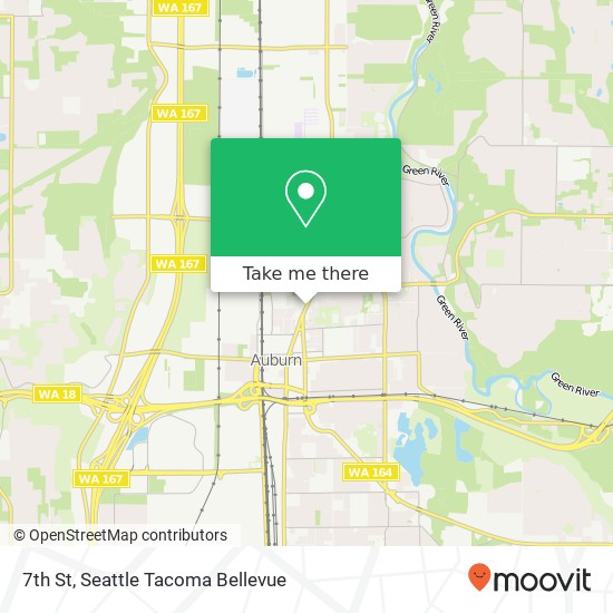 Mapa de 7th St, Auburn, WA 98002