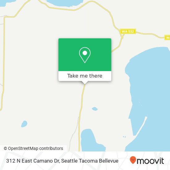 Mapa de 312 N East Camano Dr, Camano Island, WA 98282