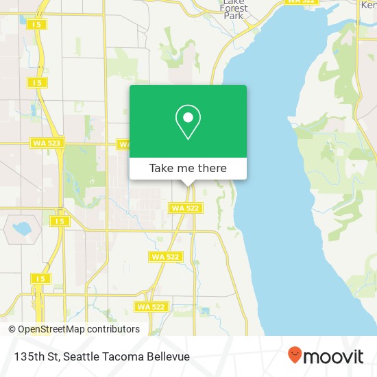 Mapa de 135th St, Seattle, WA 98125