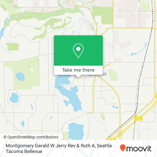 Montgomery Gerald W Jerry Rev & Ruth A, 6902 Mt Tacoma Dr SW map