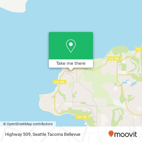 Highway 509, Tacoma, WA 98422 map