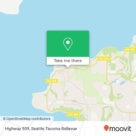 Highway 509, Tacoma, WA 98422 map