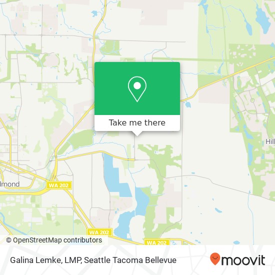 Mapa de Galina Lemke, LMP, 8708 196th Ave NE