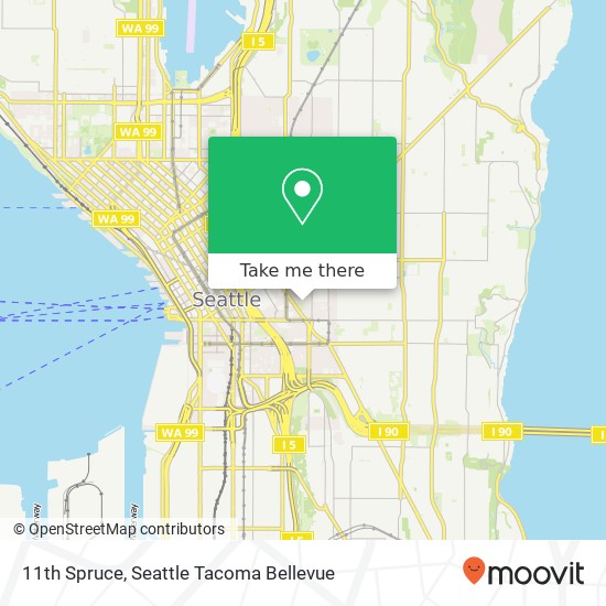 Mapa de 11th Spruce, Seattle, WA 98122