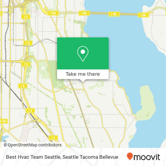 Best Hvac Team Seattle, 4412 Rainier Ave S map