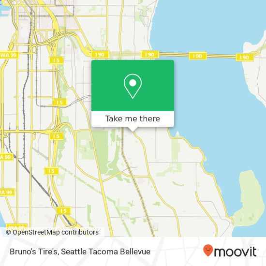 Mapa de Bruno's Tire's, 3513 Rainier Ave S