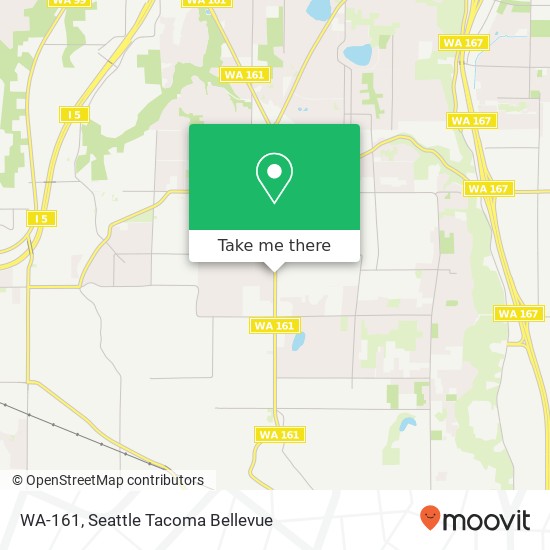 Mapa de WA-161, Edgewood (PUYALLUP), WA 98371