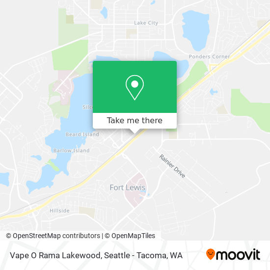 Vape O Rama Lakewood map