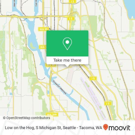 Low on the Hog, S Michigan St map