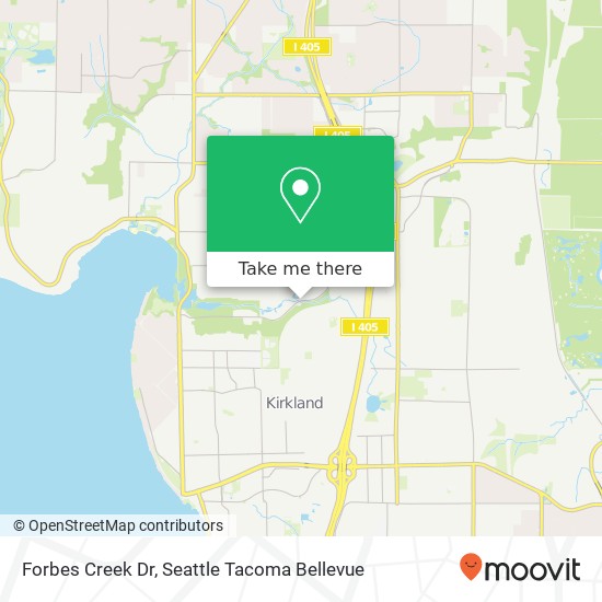 Mapa de Forbes Creek Dr, Kirkland, WA 98033