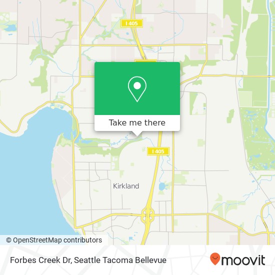 Mapa de Forbes Creek Dr, Kirkland, WA 98033