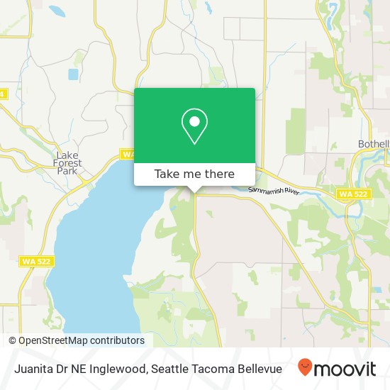 Juanita Dr NE Inglewood, Kenmore, WA 98028 map