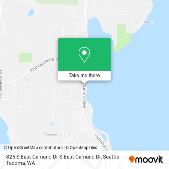 Mapa de 825,S East Camano Dr S East Camano Dr