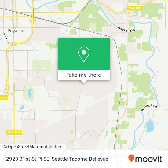 Mapa de 2929 31st St Pl SE, Puyallup, WA 98374