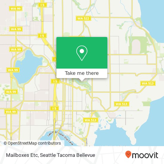 Mapa de Mailboxes Etc, Seattle, WA 98115