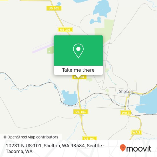 10231 N US-101, Shelton, WA 98584 map