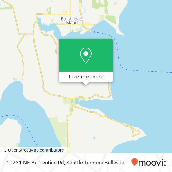 10231 NE Barkentine Rd, Bainbridge Island, WA 98110 map