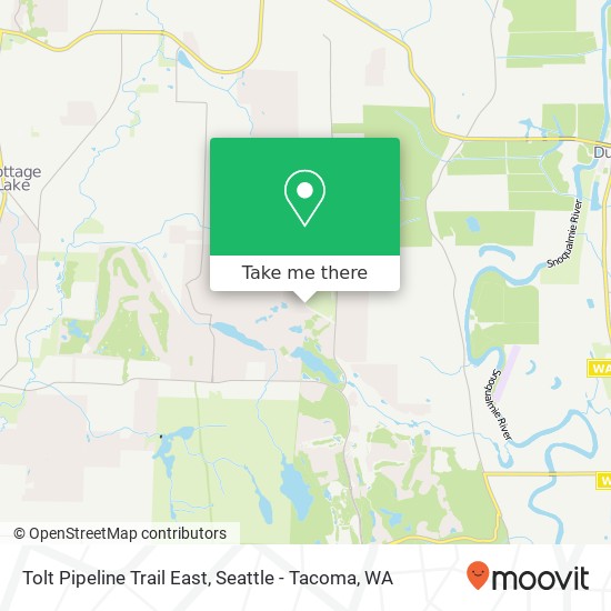 Mapa de Tolt Pipeline Trail East, Woodinville, WA 98077