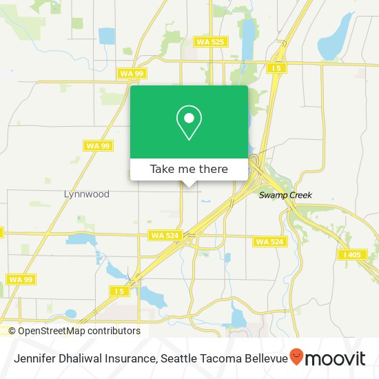 Jennifer Dhaliwal Insurance, Lynnwood, WA 98037 map